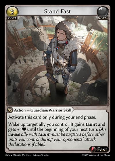 Stand Fast HVN-EN-064-Foil-Common (C) - Abyssal Heaven - Grand Archive Card