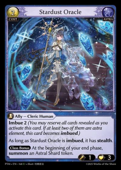 Stardust Oracle PTM-EN-168-Foil-Uncommon (U) - Phantom Monarchs - Grand Archive Card