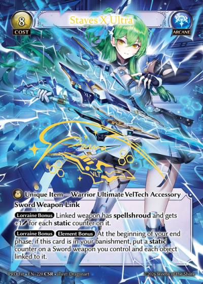 Staves X Ultra PRD 1st-EN-220-Foil-Common (C) - .asphodel/paradise First Edition - Grand Archive Card