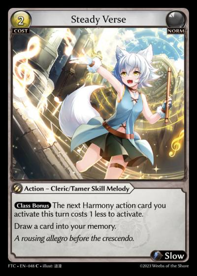 Steady Verse FTC-EN-048-Foil-Common (C) - Fractured Crown - Grand Archive Card