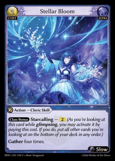 Stellar Bloom RDO-EN-318-Foil-Uncommon (U) - Radiant Origins - Grand Archive Card