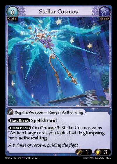 Stellar Cosmos RDO-EN-032-Foil-Super Rare (SR) - Radiant Origins - Grand Archive Card
