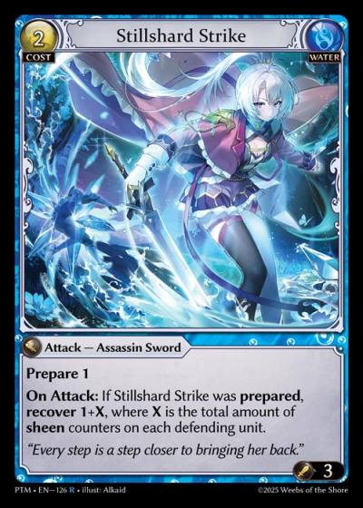 Stillshard Strike PTM-EN-126-Foil-Rare (R) - Phantom Monarchs - Grand Archive Card