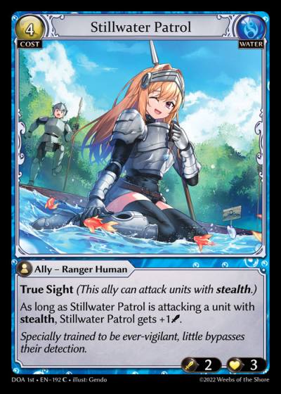 Stillwater Patrol DOA 1st-EN-192-Normal-Common (C) - Dawn of Ashes First Edition - Grand Archive Card
