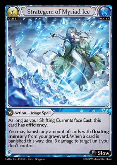 Strategem of Myriad Ice AMB-EN-153-Normal-Super Rare (SR) - Mortal Ambition - Grand Archive Card