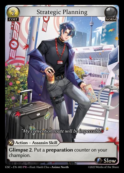 Strategic Planning GSC-EN-003-Foil-Promotional Rare (PR) - GenSeCha - Grand Archive Card