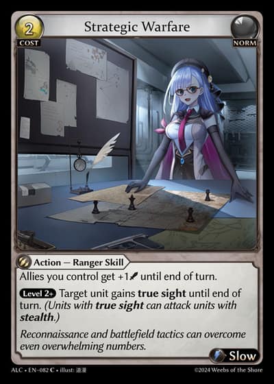 Strategic Warfare ALC-EN-082-Foil-Common (C) - Alchemical Revolution - Grand Archive Card