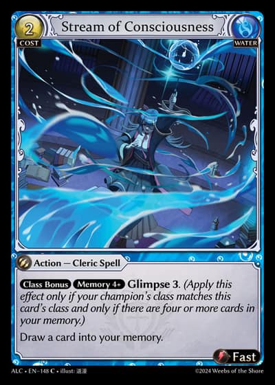 Stream of Consciousness ALC-EN-148-Foil-Common (C) - Alchemical Revolution - Grand Archive Card