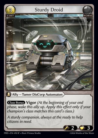 Sturdy Droid PRD-EN-092-Foil-Common (C) - .asphodel/paradise - Grand Archive Card