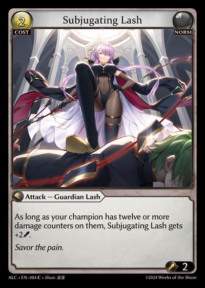 Subjugating Lash ALC-EN-084-Foil-Common (C) - Alchemical Revolution - Grand Archive Card