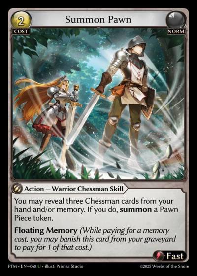 Summon Pawn PTM-EN-068-Foil-Uncommon (U) - Phantom Monarchs - Grand Archive Card