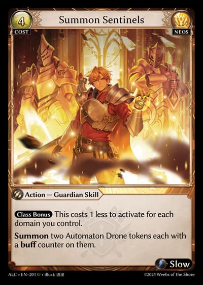 Summon Sentinels ALC-EN-201-Foil-Uncommon (U) - Alchemical Revolution - Grand Archive Card