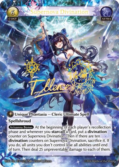 Supernova Divination RDO 1st-EN-319-Foil-Common (C) - Radiant Origins First Edition - Grand Archive Card