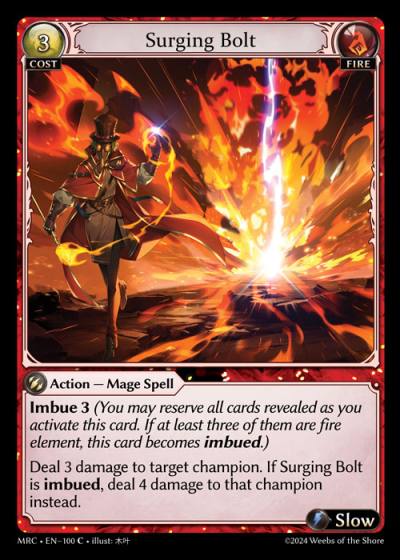 Surging Bolt MRC-EN-100-Foil-Common (C) - Mercurial Heart - Grand Archive Card