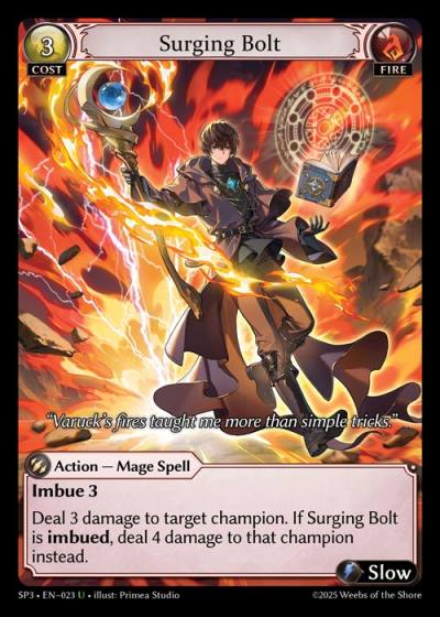 Surging Bolt SP3-EN-023-Normal-Uncommon (U) - Supporter Pack 3 - Grand Archive Card
