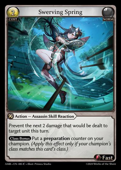 Swerving Spring AMB-EN-085-Foil-Common (C) - Mortal Ambition - Grand Archive Card