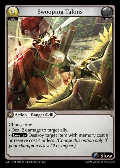 Swooping Talons ALC-EN-086-Foil-Uncommon (U) - Alchemical Revolution - Grand Archive Card