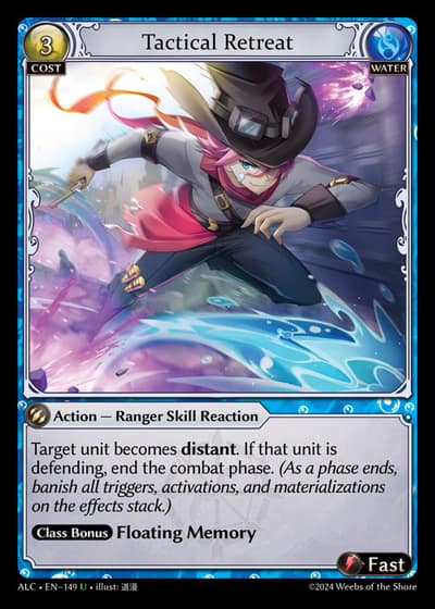 Tactical Retreat ALC-EN-149-Foil-Uncommon (U) - Alchemical Revolution - Grand Archive Card