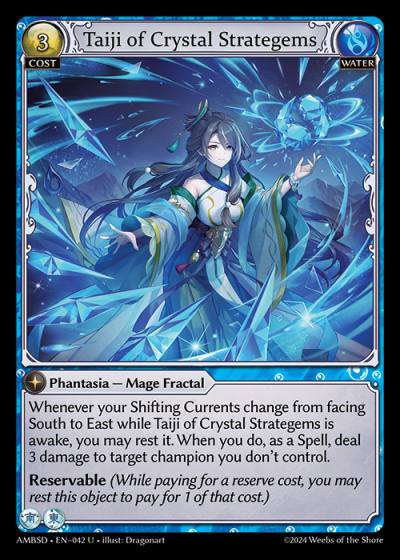 Taiji of Crystal Strategems AMBSD-EN-042-Normal-Uncommon (U) - Mortal Ambition Starter Decks - Grand Archive Card