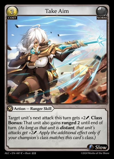 Take Aim ALC-EN-087-Foil-Common (C) - Alchemical Revolution - Grand Archive Card