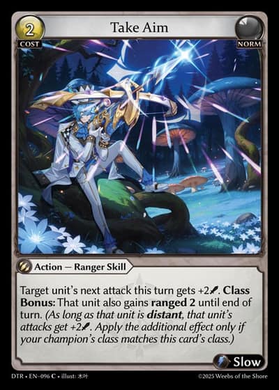 Take Aim DTR-EN-096-Foil-Common (C) - Distorted Reflections - Grand Archive Card