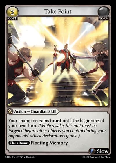 Take Point DTR-EN-097-Foil-Common (C) - Distorted Reflections - Grand Archive Card