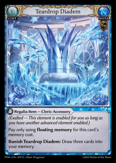 Teardrop Diadem PTM-EN-019-Foil-Rare (R) - Phantom Monarchs - Grand Archive Card