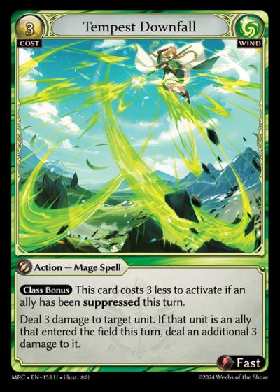 Tempest Downfall MRC-EN-153-Normal-Uncommon (U) - Mercurial Heart - Grand Archive Card