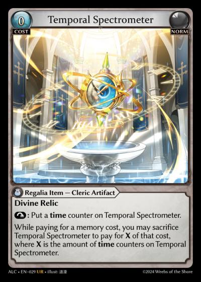 Temporal Spectrometer ALC-EN-029-Foil-Ultra Rare (UR) - Alchemical Revolution - Grand Archive Card