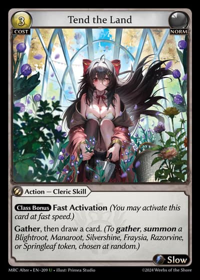 Tend the Land MRC Alter-EN-209-Foil-Uncommon (U) - Mercurial Heart Alter Edition - Grand Archive Card