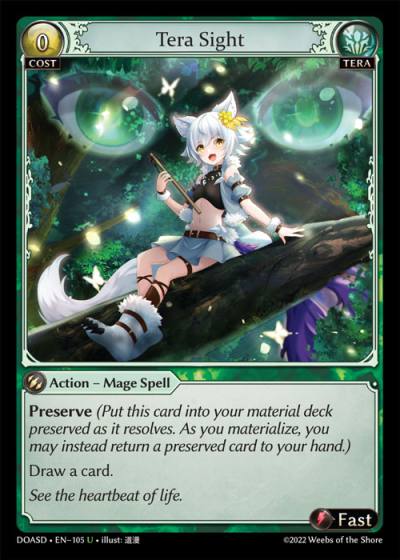Tera Sight DOASD-EN-105-Normal-Uncommon (U) - Dawn of Ashes Starter Decks - Grand Archive Card