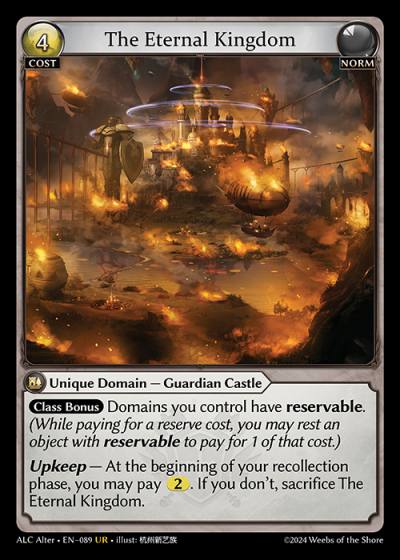 The Eternal Kingdom ALC Alter-EN-089-Foil-Ultra Rare (UR) - Alchemical Revolution Alter Edition - Grand Archive Card