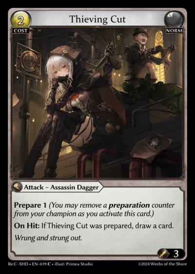 Thieving Cut ReC-SHD-EN-019-Normal-Common (C) - Re:Collection Shadowdancer - Grand Archive Card