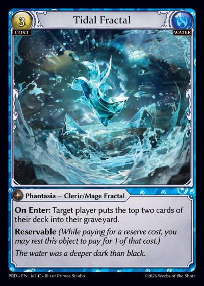 Tidal Fractal PRD-EN-167-Foil-Common (C) - .asphodel/paradise - Grand Archive Card