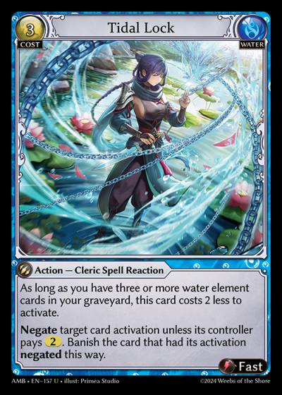 Tidal Lock AMB-EN-157-Normal-Uncommon (U) - Mortal Ambition - Grand Archive Card