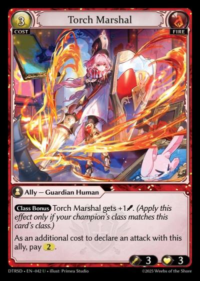 Torch Marshal DTRSD-EN-042-Normal-Uncommon (U) - Distorted Reflections Starter Decks - Grand Archive Card