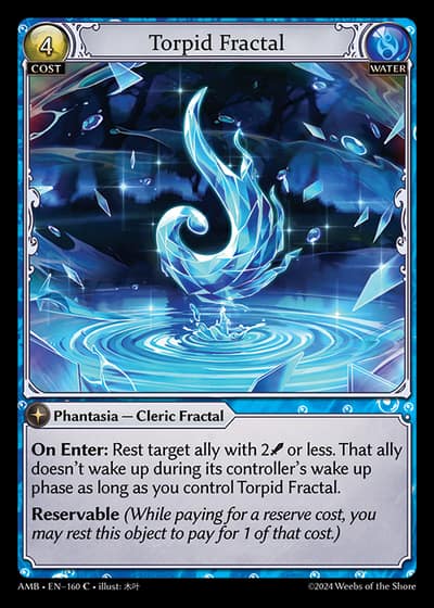 Torpid Fractal AMB-EN-160-Foil-Common (C) - Mortal Ambition - Grand Archive Card