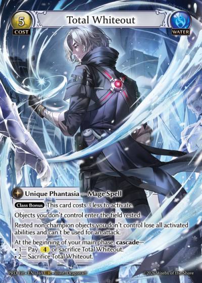 Total Whiteout PRD 1st-EN-169-Foil-Ultra Rare (UR) - .asphodel/paradise First Edition - Grand Archive Card