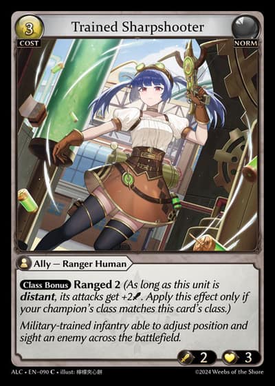 Trained Sharpshooter ALC-EN-090-Foil-Common (C) - Alchemical Revolution - Grand Archive Card
