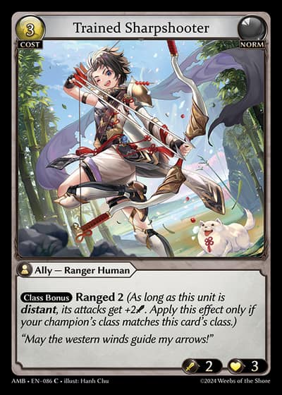 Trained Sharpshooter AMB-EN-086-Foil-Common (C) - Mortal Ambition - Grand Archive Card