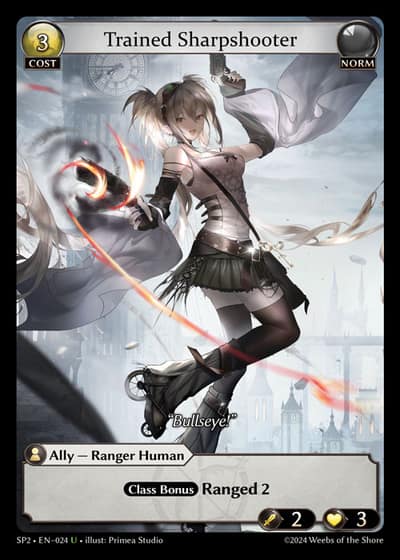 Trained Sharpshooter SP2-EN-024-Foil-Uncommon (U) - Supporter Pack 2 - Grand Archive Card