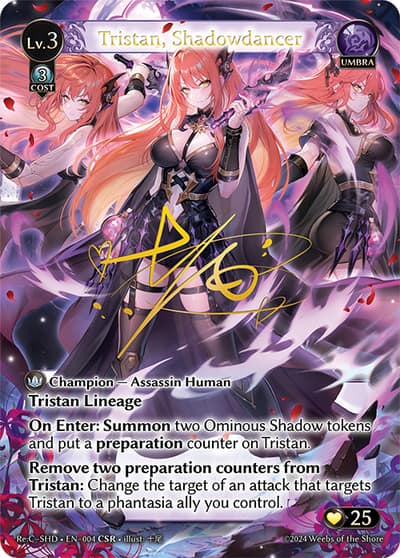Tristan, Shadowdancer 004 Re:Collection Shadowdancer Grand Archive card
