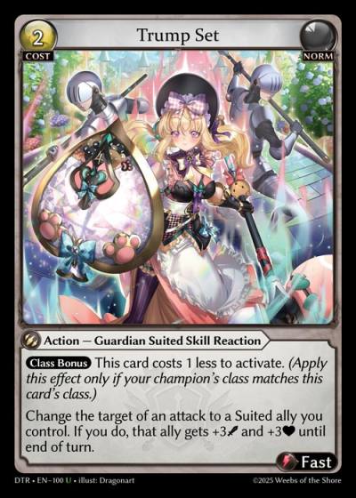 Trump Set DTR-EN-100-Normal-Uncommon (U) - Distorted Reflections - Grand Archive Card