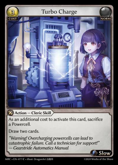 Turbo Charge MRC-EN-077-Normal-Common (C) - Mercurial Heart - Grand Archive Card