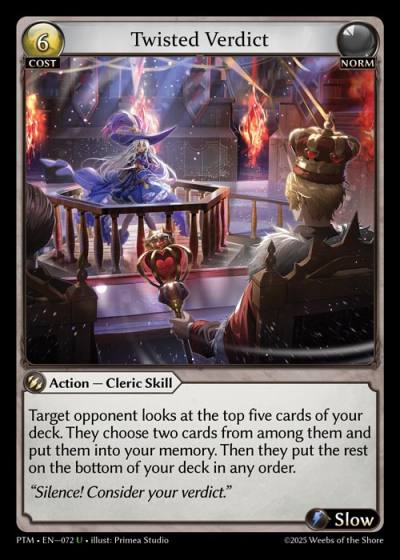 Twisted Verdict PTM-EN-072-Foil-Uncommon (U) - Phantom Monarchs - Grand Archive Card