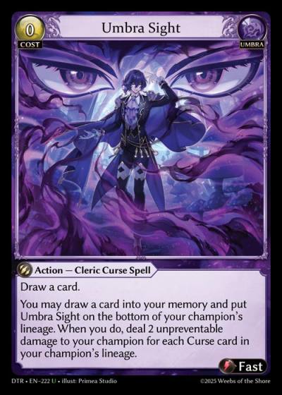 Umbra Sight DTR-EN-222-Normal-Uncommon (U) - Distorted Reflections - Grand Archive Card