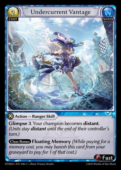 Undercurrent Vantage DTRSD-EN-046-Normal-Uncommon (U) - Distorted Reflections Starter Decks - Grand Archive Card