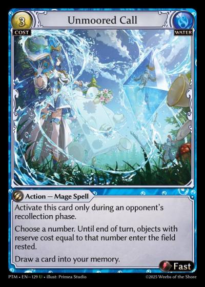 Unmoored Call PTM-EN-129-Foil-Uncommon (U) - Phantom Monarchs - Grand Archive Card