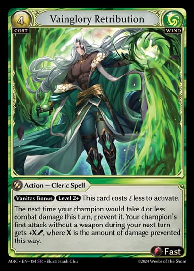 Vainglory Retribution MRC-EN-154-Foil-Super Rare (SR) - Mercurial Heart - Grand Archive Card