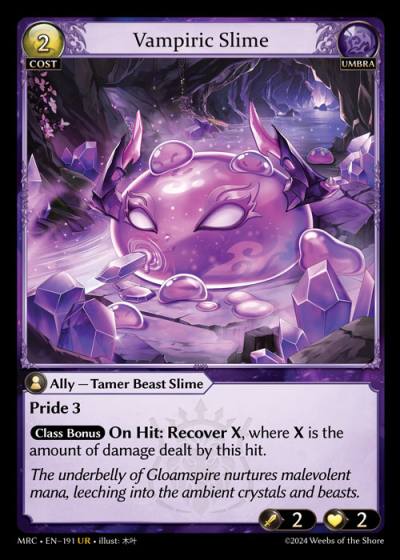 Vampiric Slime MRC-EN-191-Foil-Ultra Rare (UR) - Mercurial Heart - Grand Archive Card
